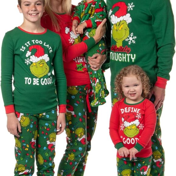 Other - Family Matching Pajama Set Christmas Grinch Dr Seuss Holiday Sleepwear